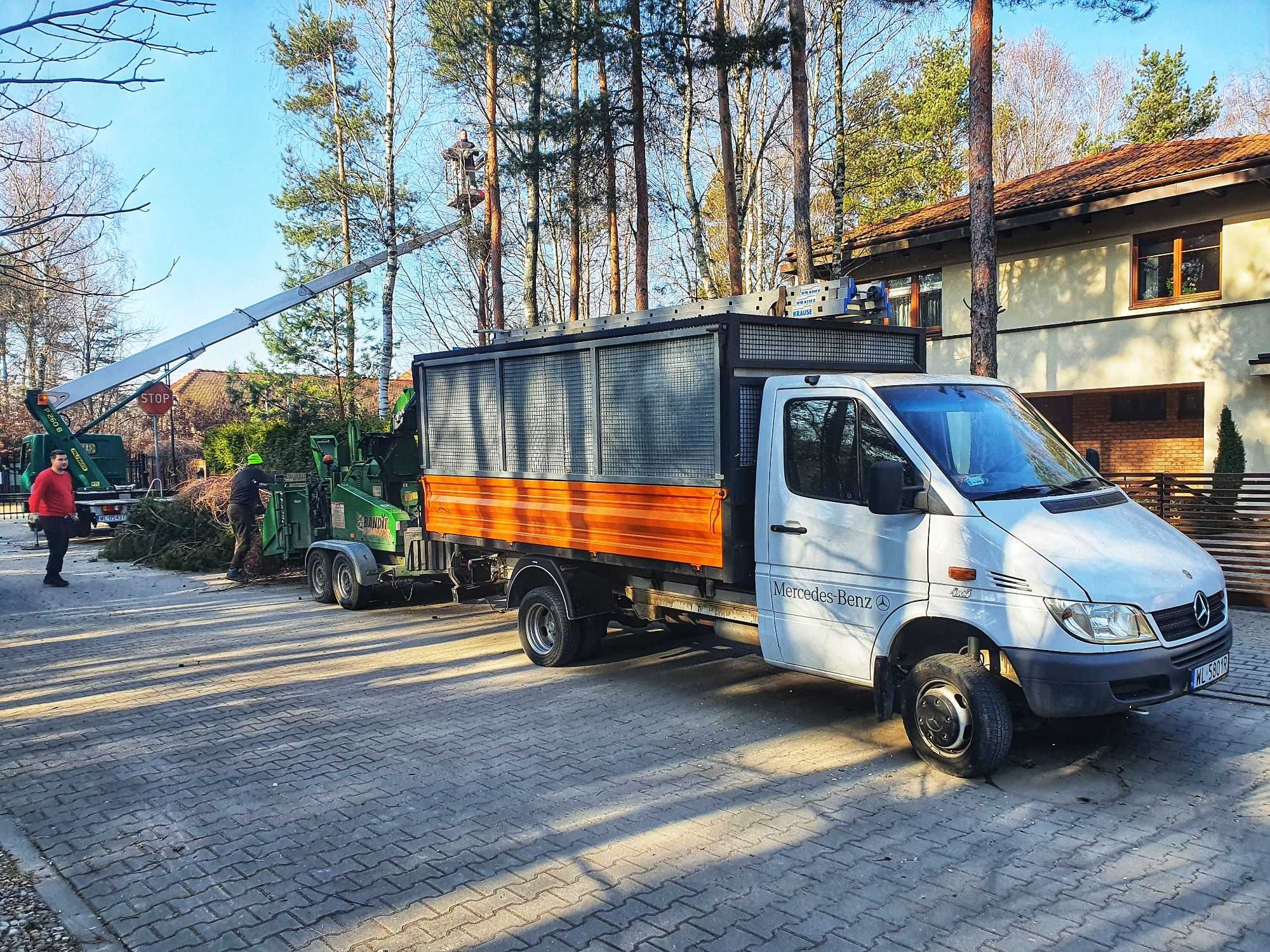 Wycinka drzew, wynajem rębaka, zrębkowanie gałęzi,usuwanie pni