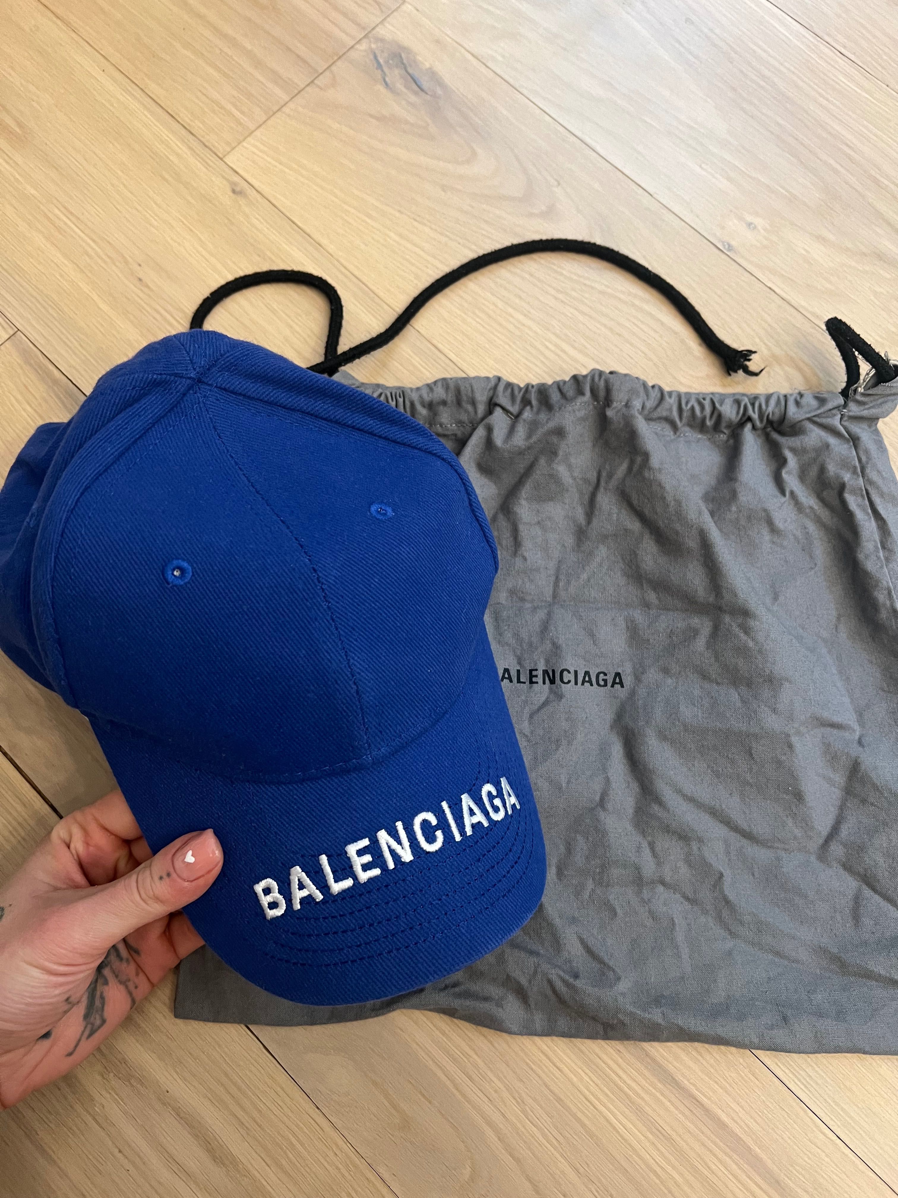 Balenciaga czapka blue hat