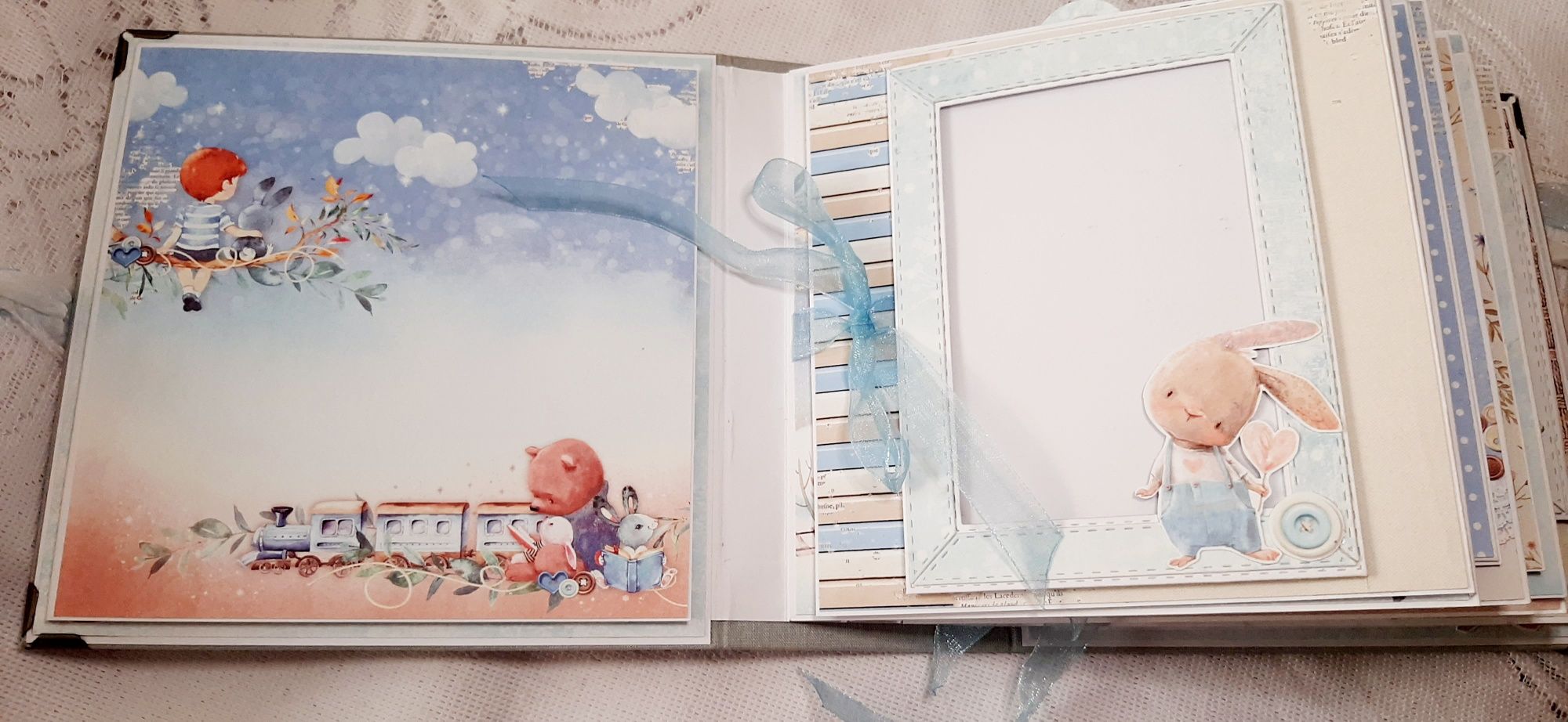 Album na zdjęcia dla chłopczyka, scrapbooking,