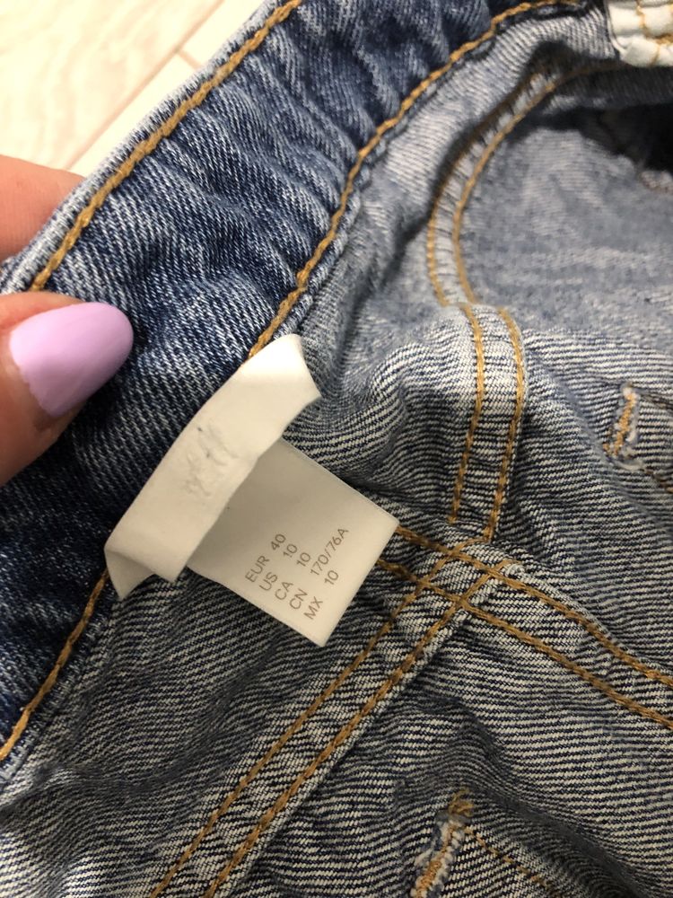 Spódniczka mini jeans H&M rozmiar L