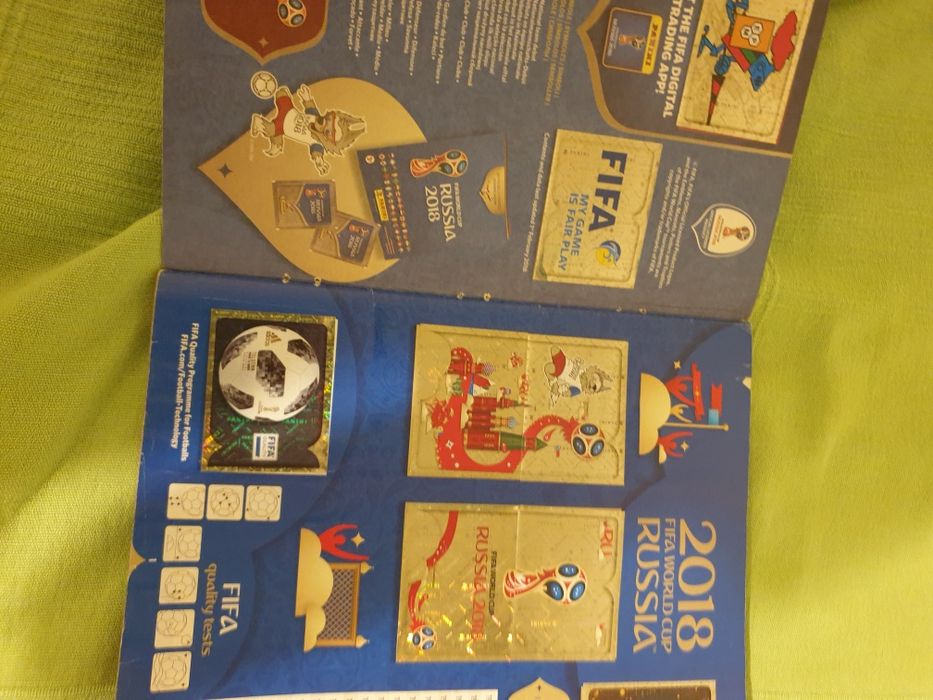 Álbum mundial 2018 quase completo que faltam 9 cromos