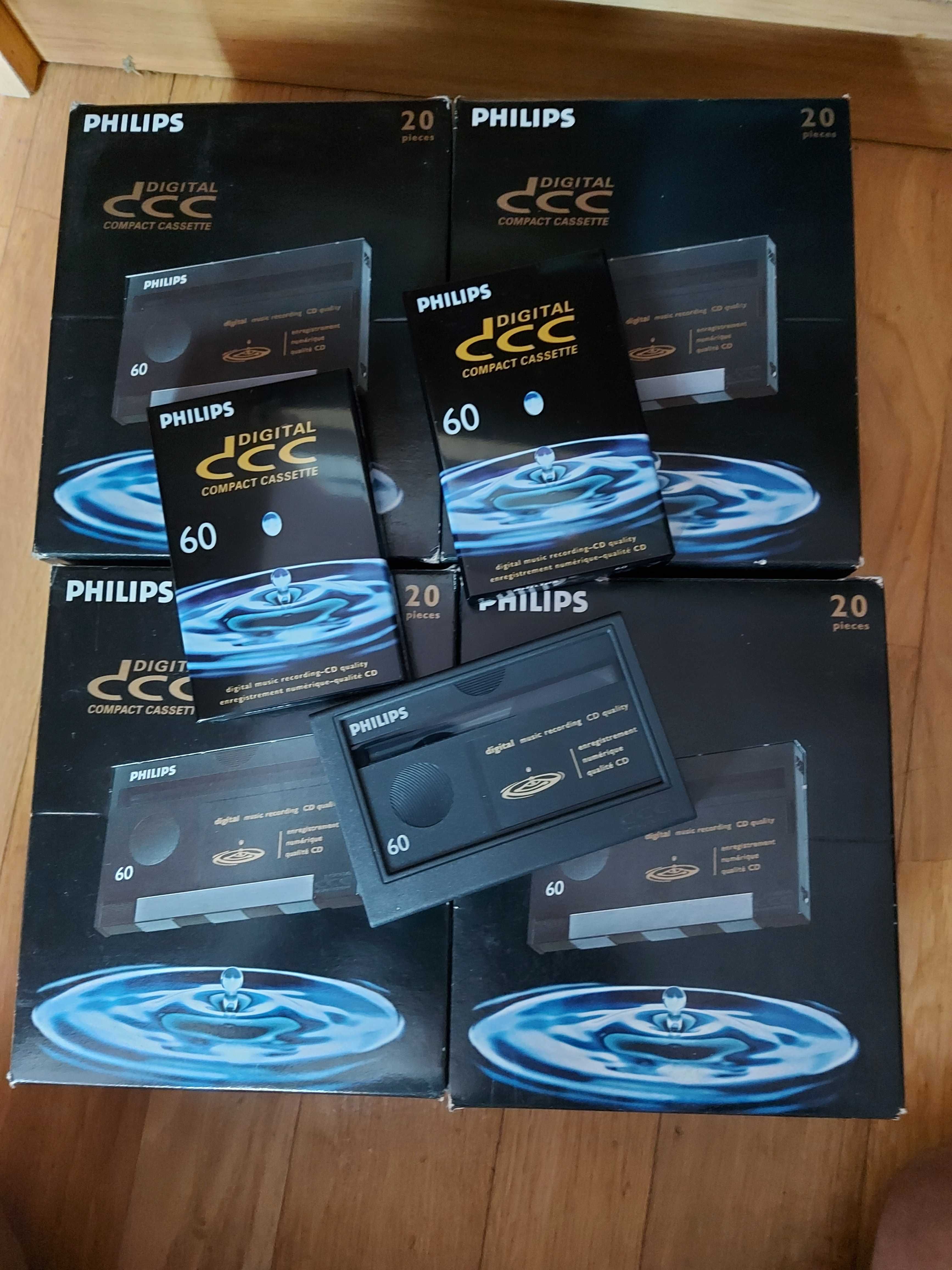 Kasety DCC, Philips 60, 2 szt, Nowe