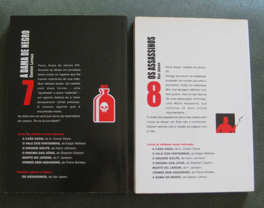 Colecção de 8 livros: Os Policiais do Correio da Manhã