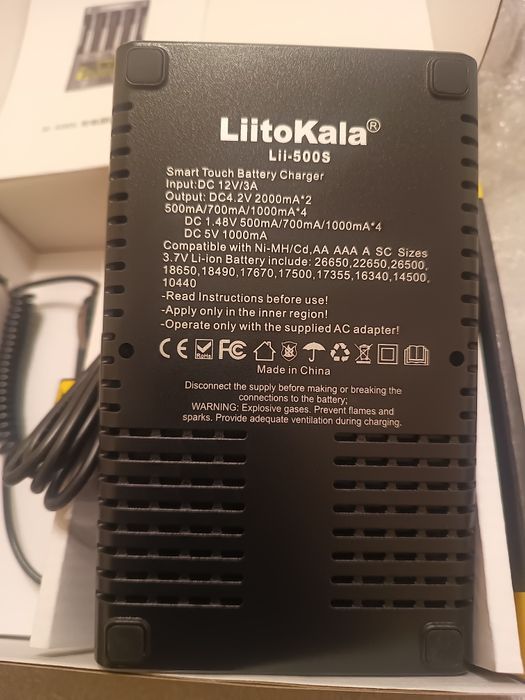 Liitokala lii-500s зарядний пристрій для акумуляторів 18650...