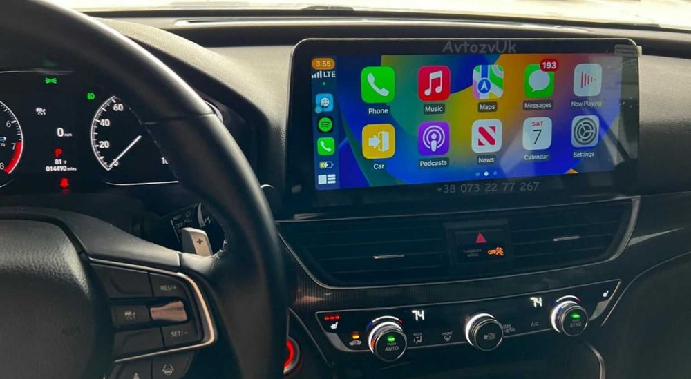 Android 14 ACCORD 10 Honda Аккорд Хонда GPS 2 дин CarPlay Магнитола