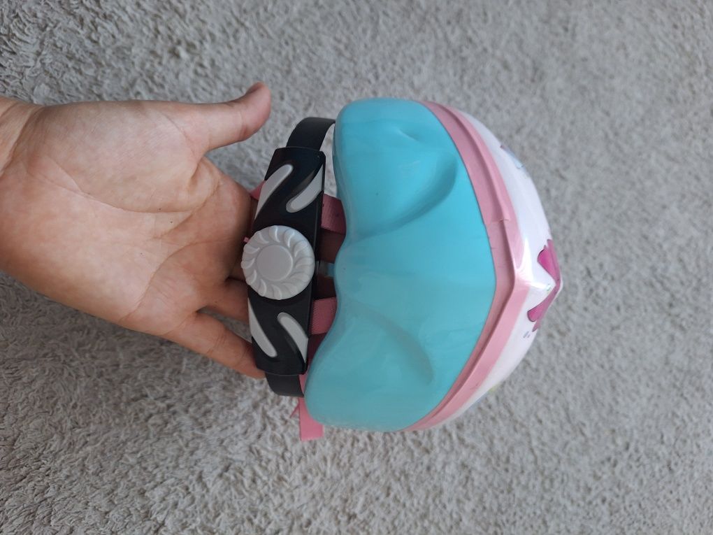 Kask dziewczecy  3-5 lata wiatrak do rowera Decathlon