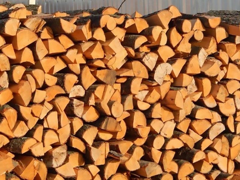 вільхові дрова та тверда порода