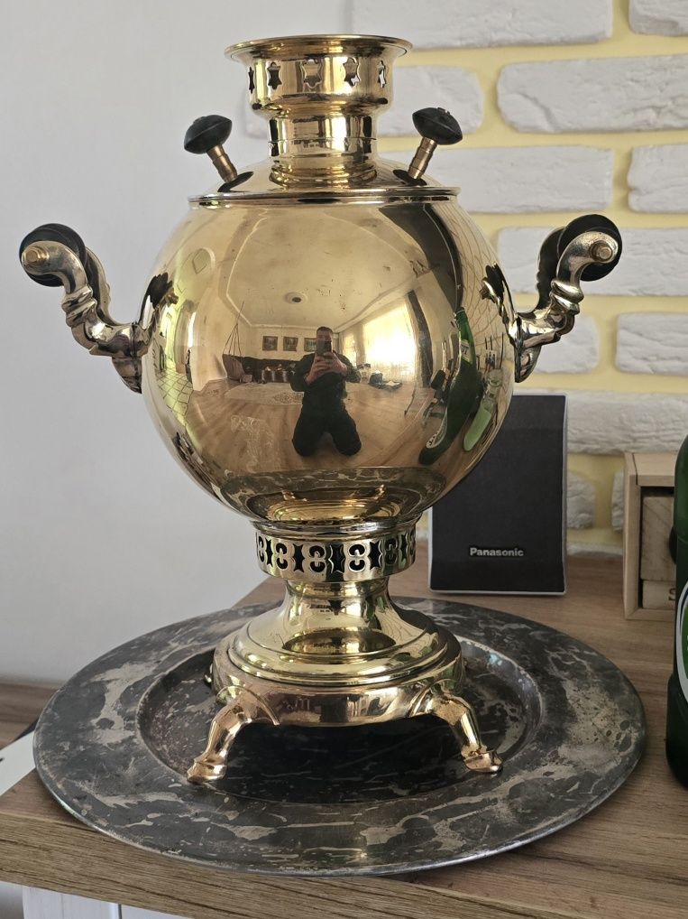 Самовар на дровах форма Шар маленький