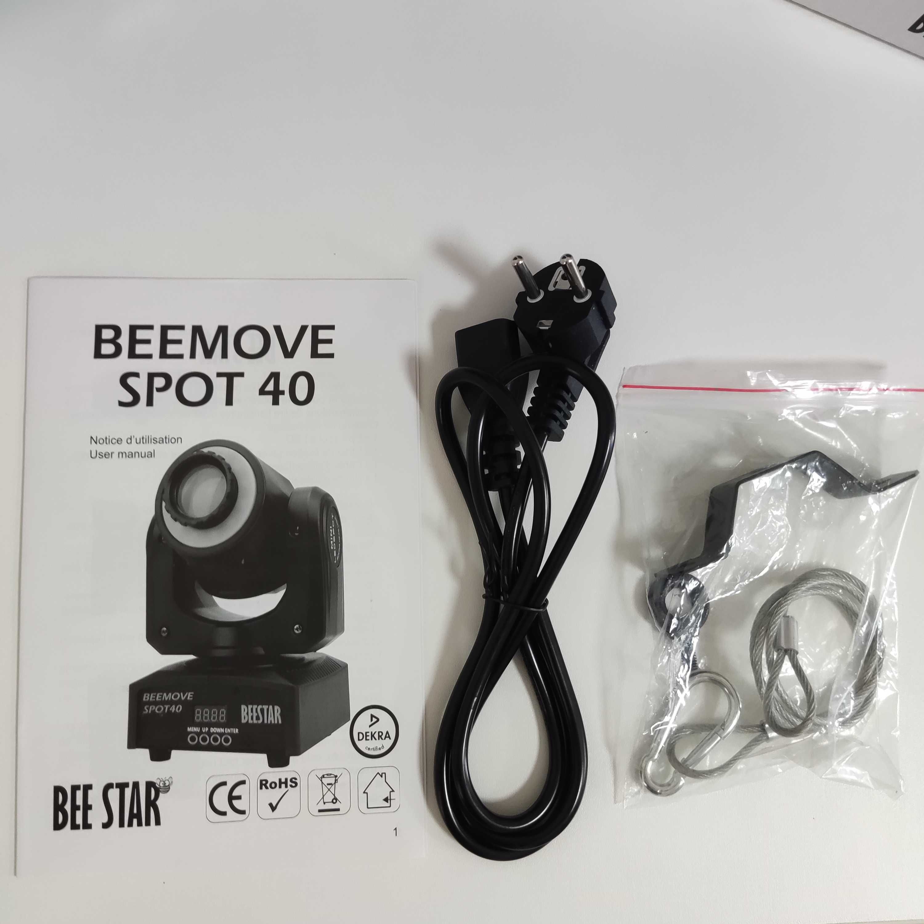 Moving Head SPOT LED 40W DMX - Beemove Spot40 [EM STOCK]