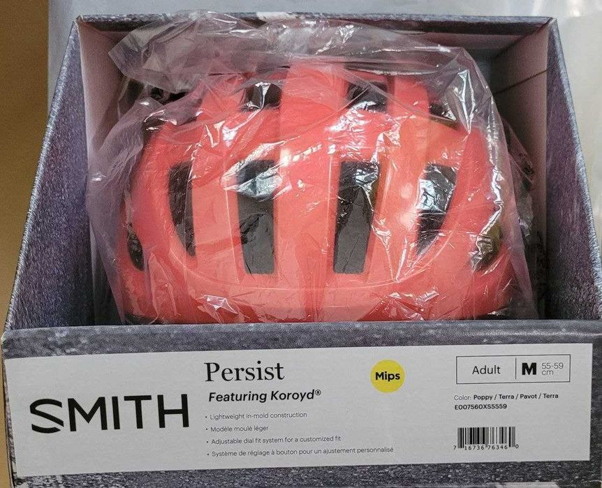 Велосипедний шолом Smith Persist MIPS + KOROYD, 55-59 см Poppy / Terra