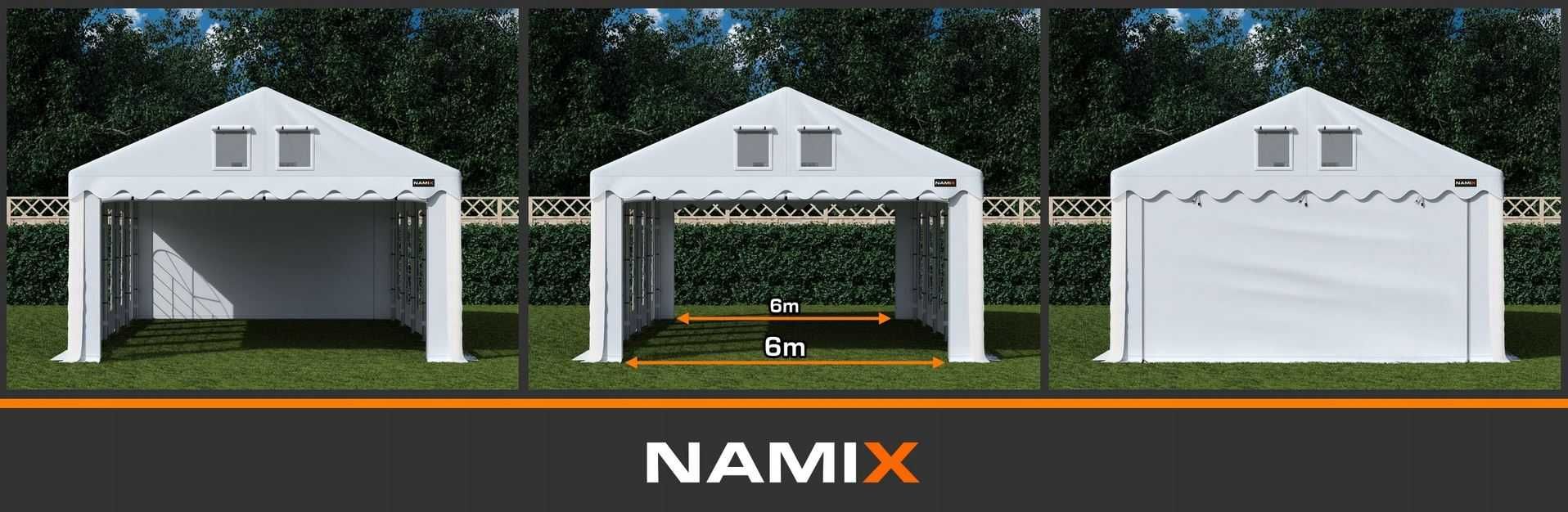 Namiot GRAND 8x10 ogrodowy imprezowy garaż wzmocniony PVC 560g/m2