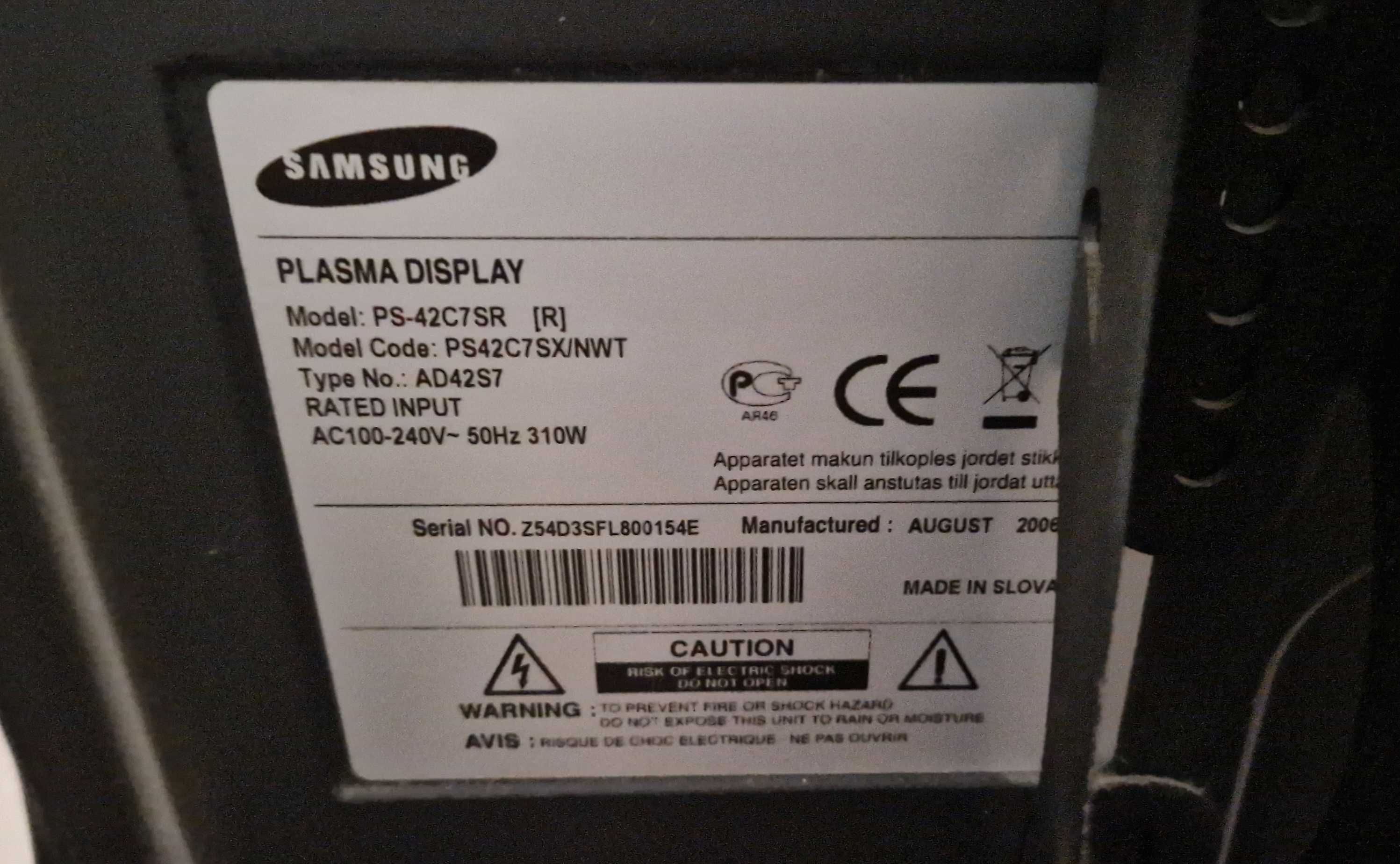 Телевізор Samsung PS-42C7SR