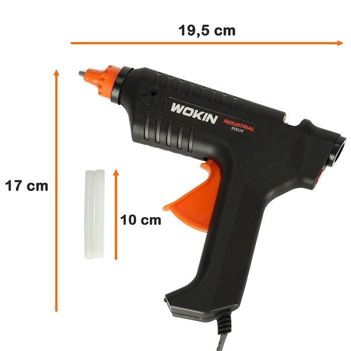 Pistolet do Kleju Klejenia na Gorąco Mocny 15W + 2x Laski Wkłady 11 mm