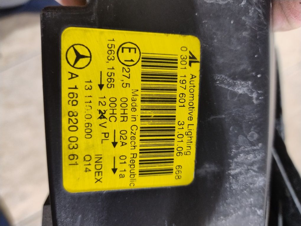 Lampa lewy przód Mercedes w169 Europa 04-08 wysyłka olx reflektor