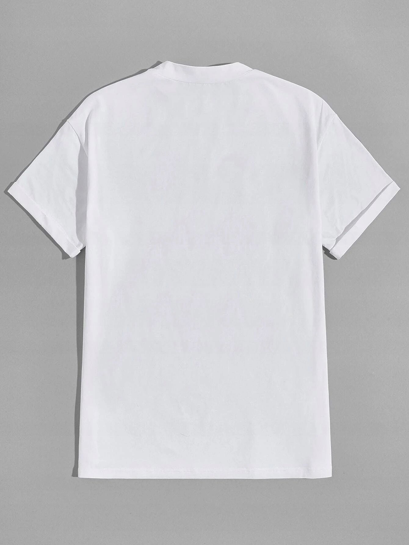 T-Shirt Bawełniany Biały Nadruk Pelikan Xl 42