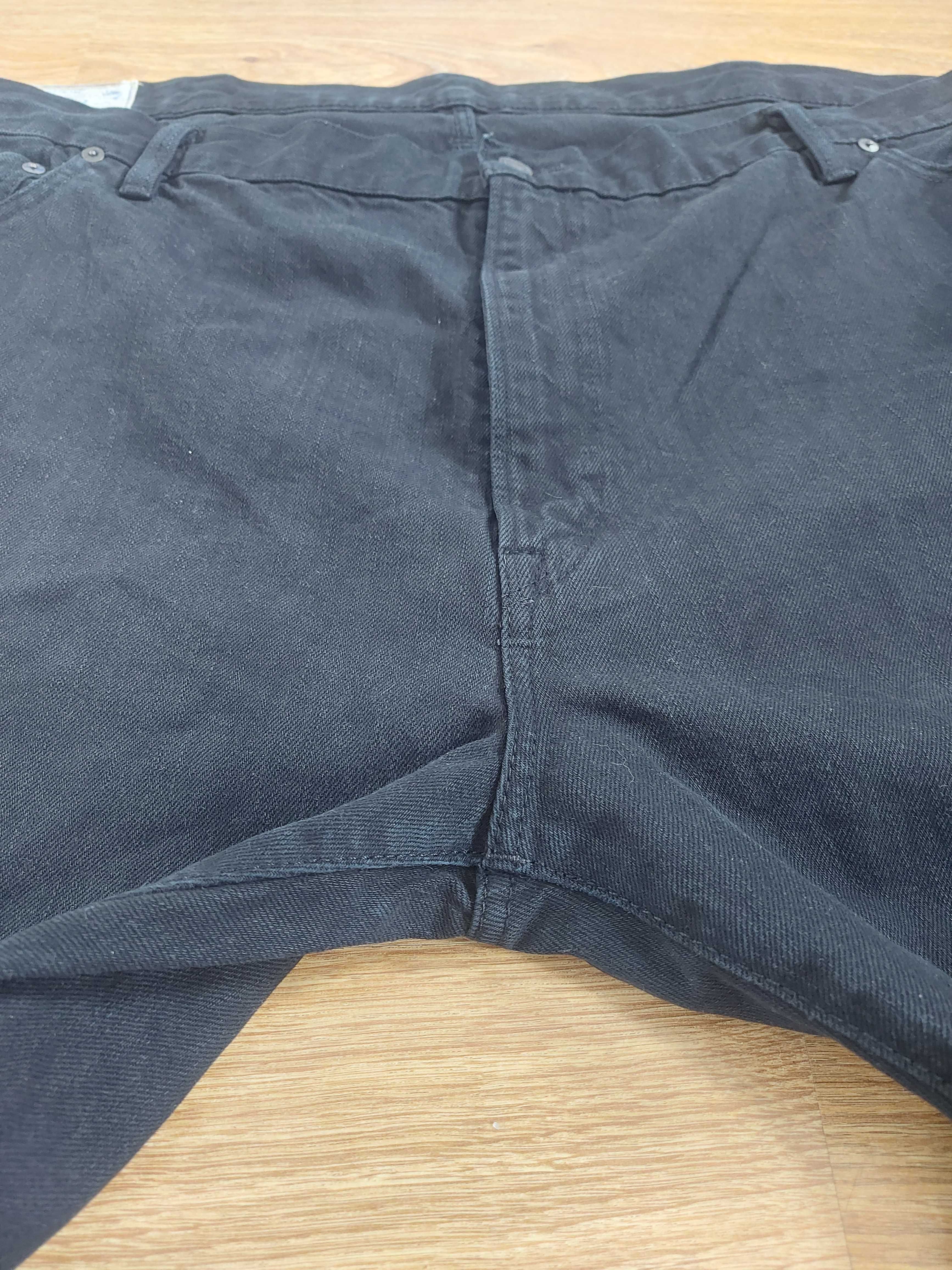 Polo Ralph Lauren Hudson Black jeansy czarne męskie bawełna 3XL 46/30