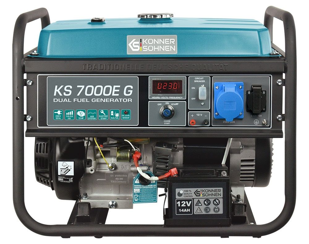 Газобензиновий генератор Konner Sohnen 7000 E G