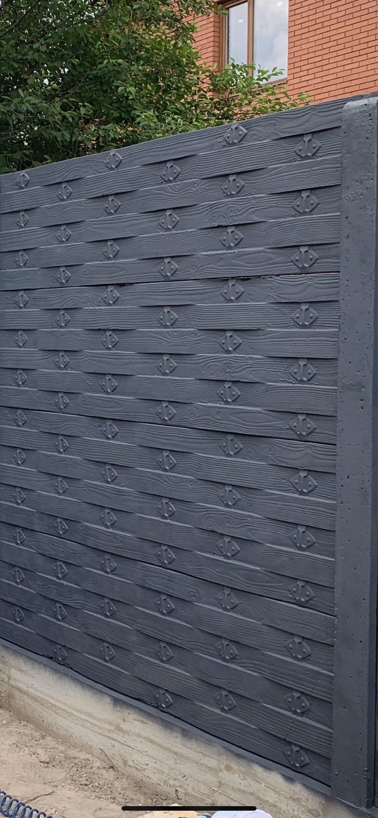 Блоки парканні європаркан бетонний бруківка блок рваний цегла