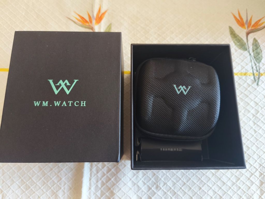 Wm relógio mecânico automático masculino