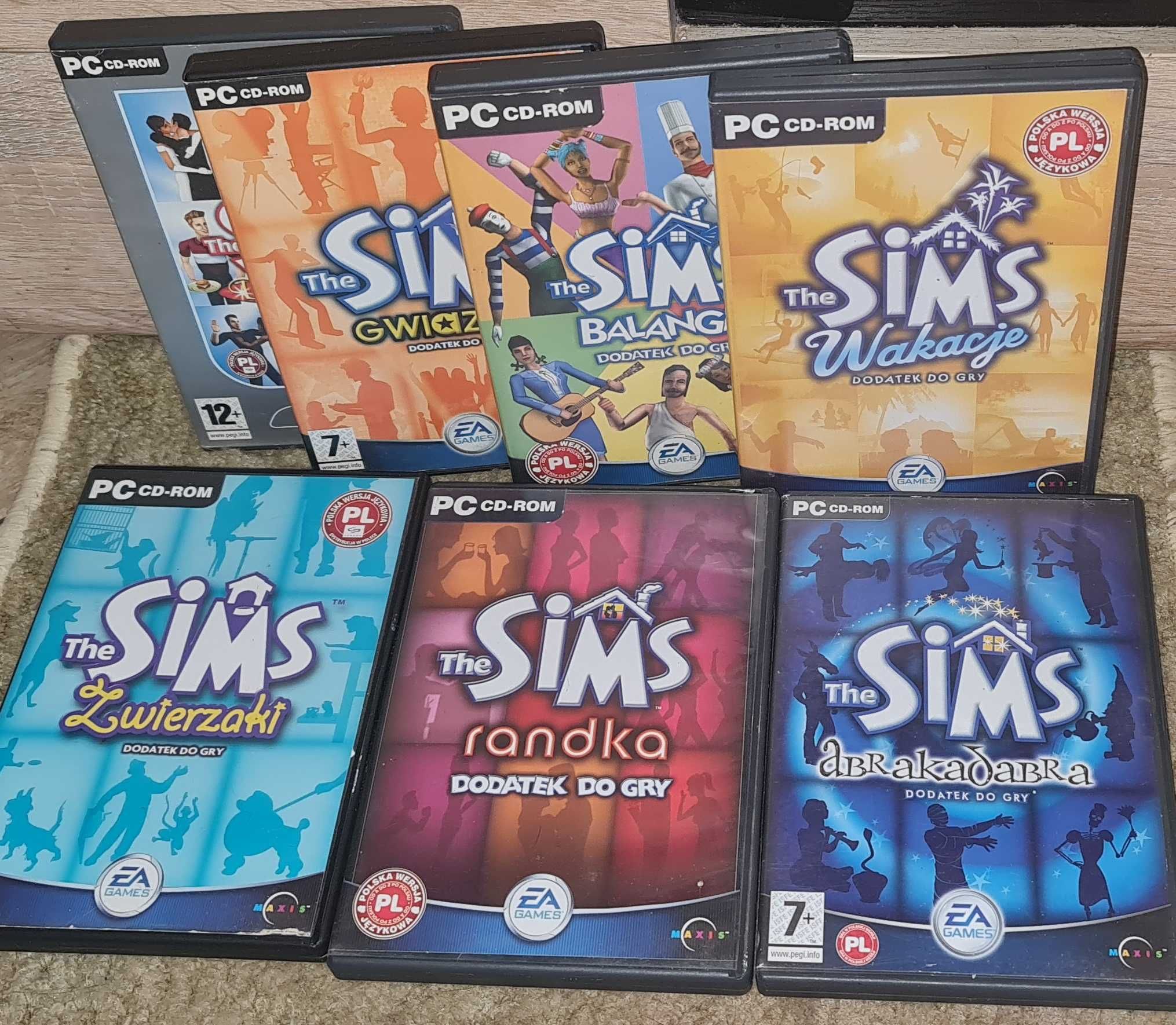 The Sims 1 Zestaw Podstawa I Wszystkie Dodatki / PC / PL / STAN DST,DB