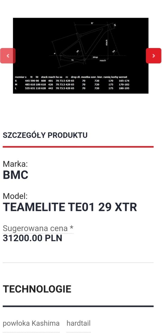 Rower BMC TEAM ELITE TE01 29 Full XTR! CARBON! Szwajcarska precyzja!!!