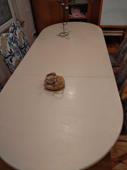 Stół rozkładany do jadalni/salonu  + 6 krzeseł