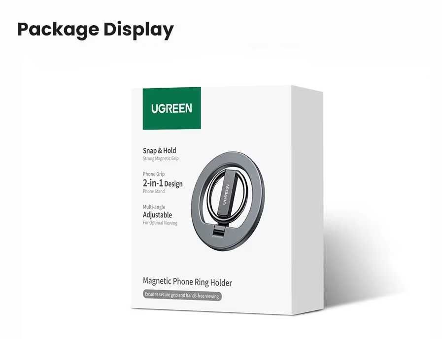 Магнітне кріплення для телефону UGREEN LP705 Black (25355)