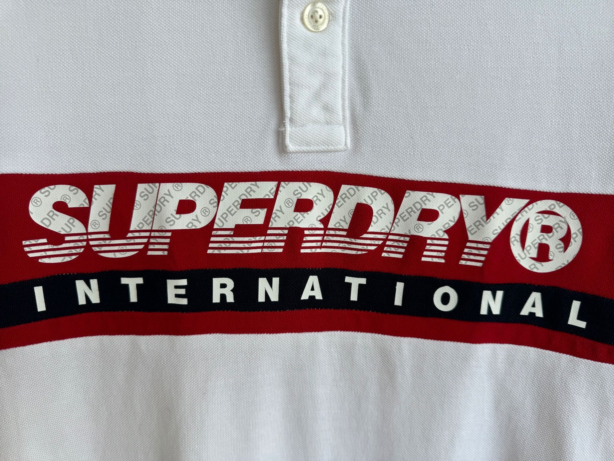 Superdry чоловіча футболка з воротником комірцем поло розмір S