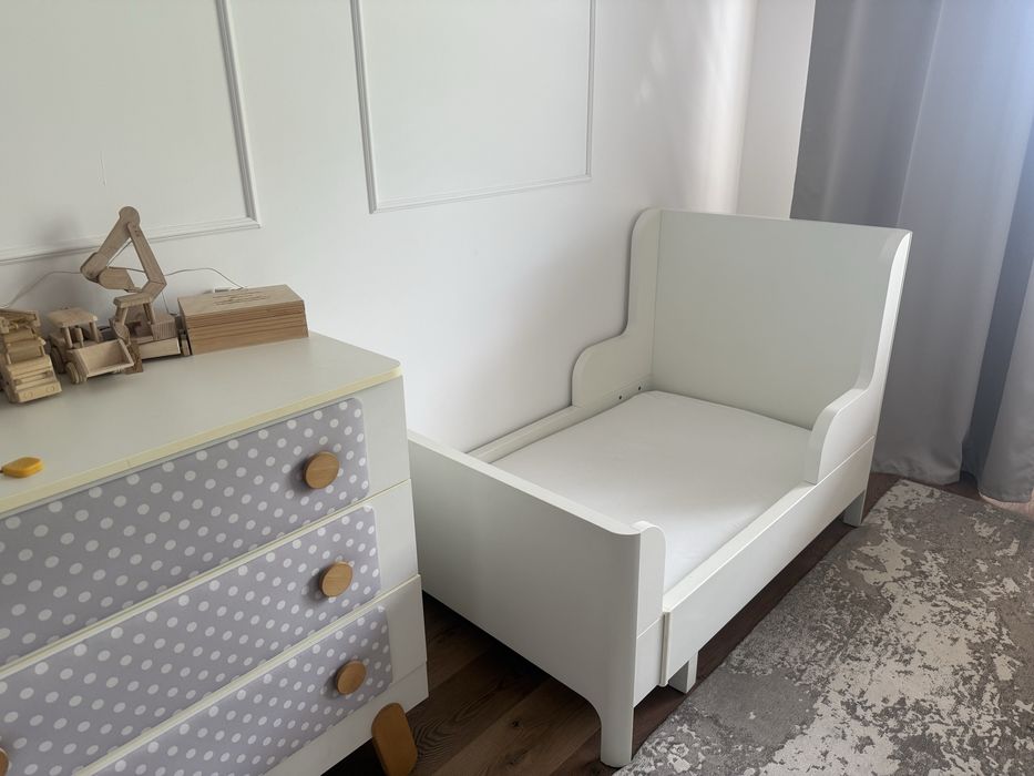 Łóżko dziecięce rosnace wraz z dzieckiem Ikea Busunge