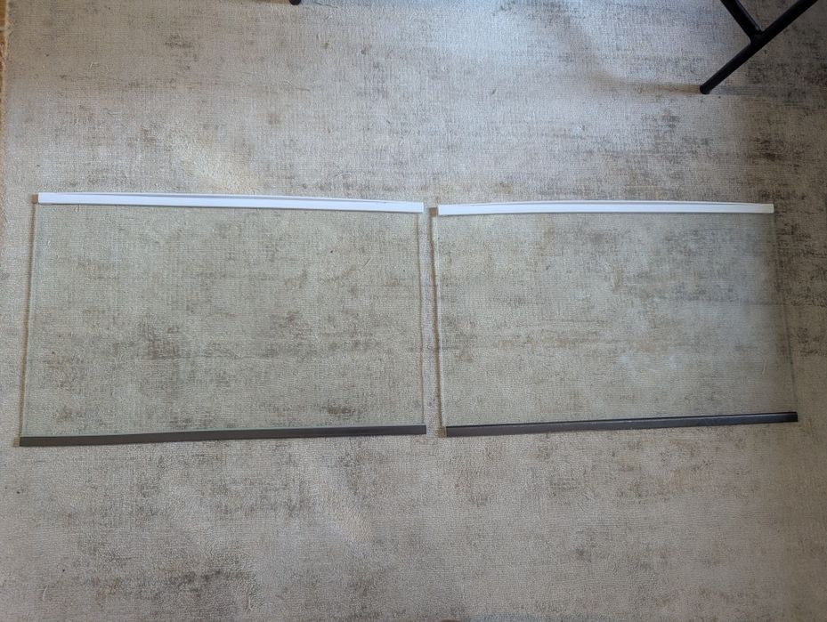 Półka szklana z ramkami lodówki Haier HLE 172 46cm x28.6 cm candy 2 sz
