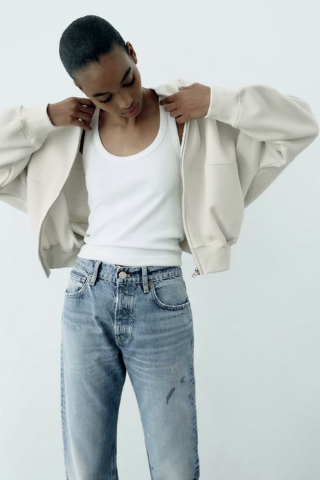 Джинсы Zara 34 синие