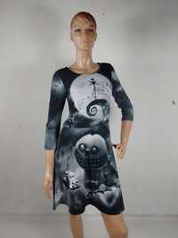 Tim Burton sukienka alternative ghotic M
