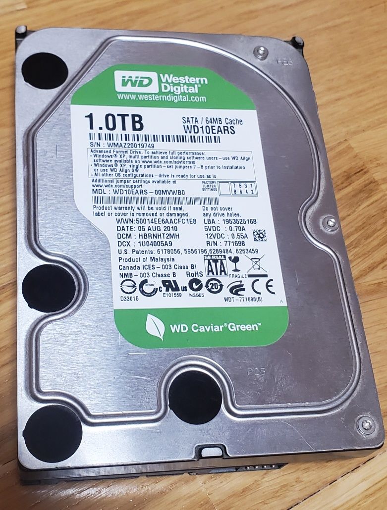 Western Digital 1TB ідеальний стан