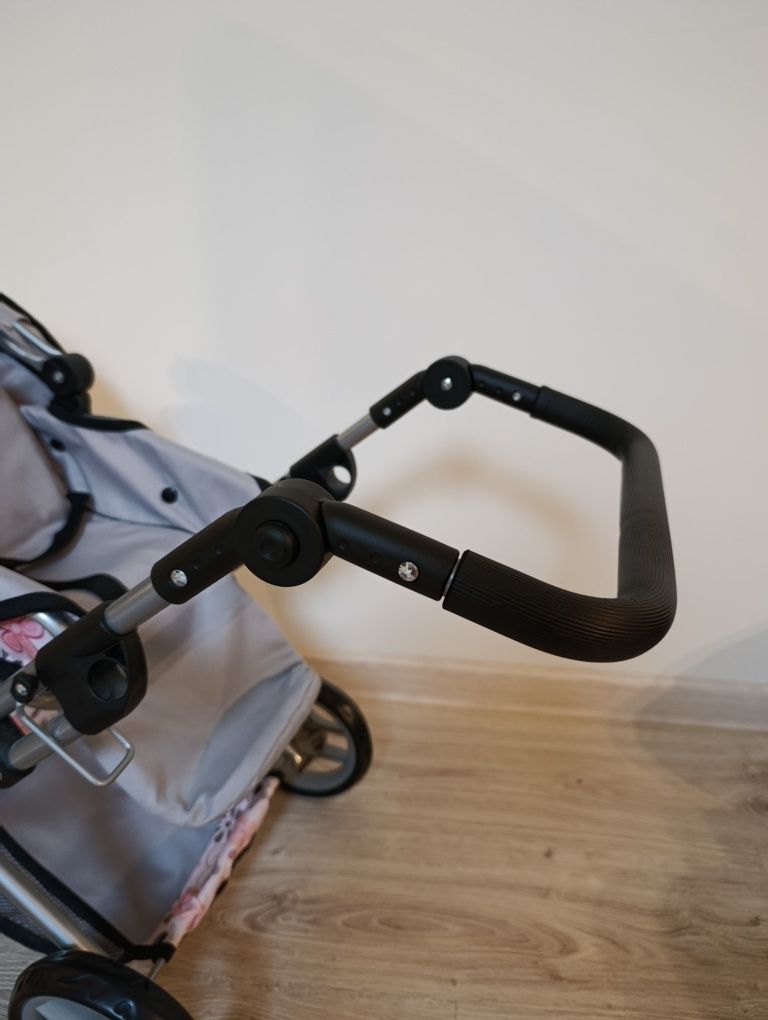Wózek dla lalek 3w1 + lalka GRATIS