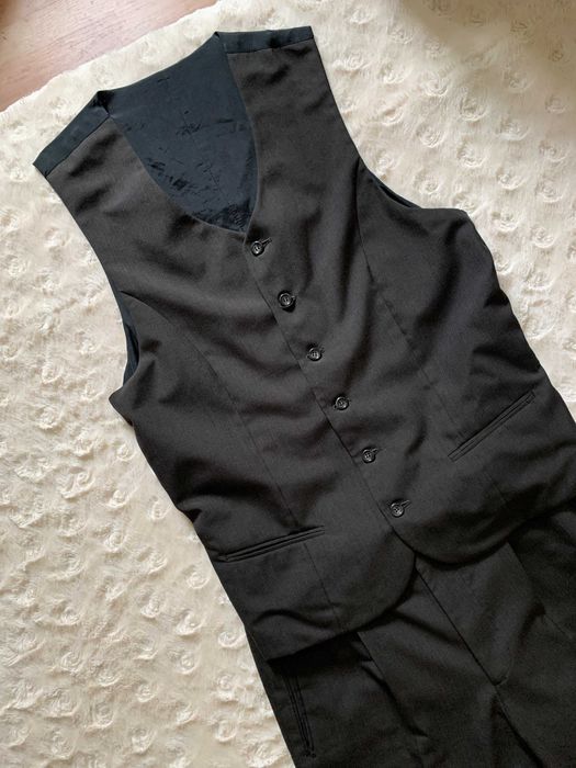 Giovanni 45% wool spodnie garniturowe + kamizelka r. L wzrost 187-194