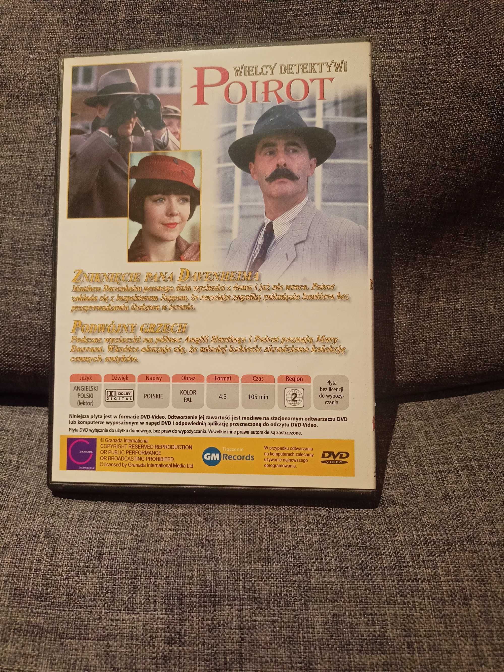 DVD Poirot 10. Zniknięcie pana Davenheima. Podwójny grzech