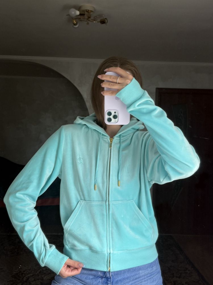 Велюрове зіп-худі Juicy Couture