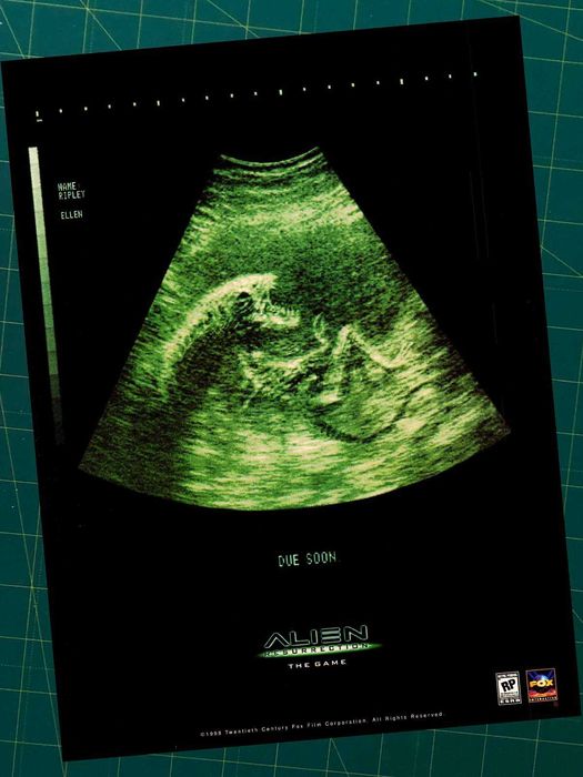 Журнальный постер реклама Alien Twisted Metal c&c red alert wcw n64 a3