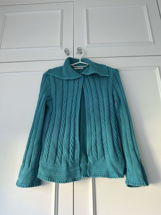 Turkusowy sweter vintage George S