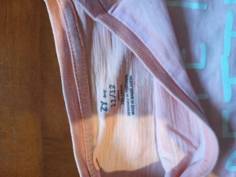 T-shirt de criança salmão Zara