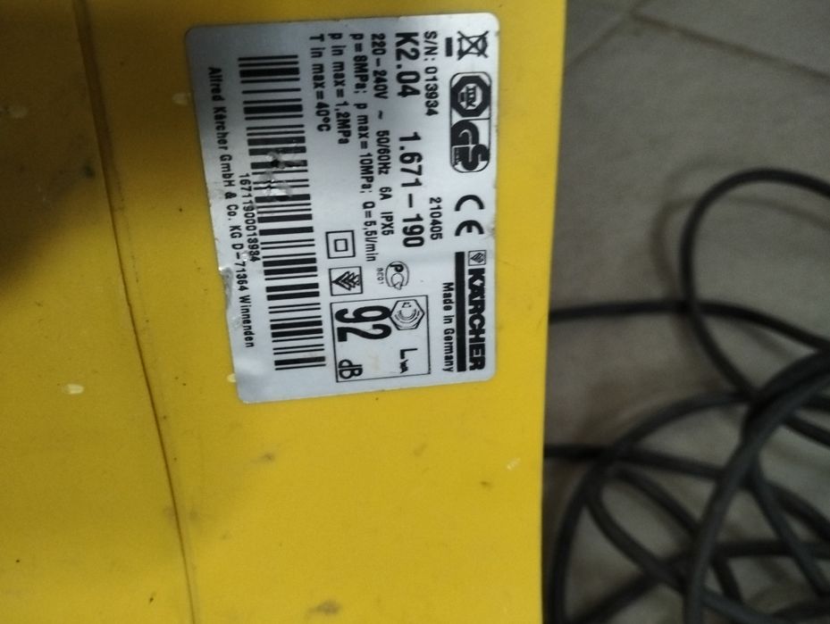 Máquina de alta pressão Kärcher K2.04