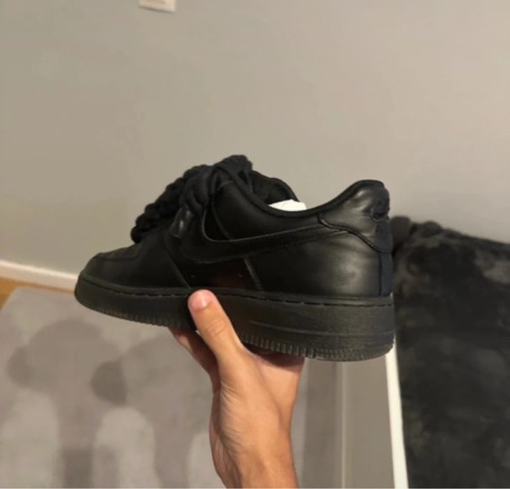 Air force rope laces pretas