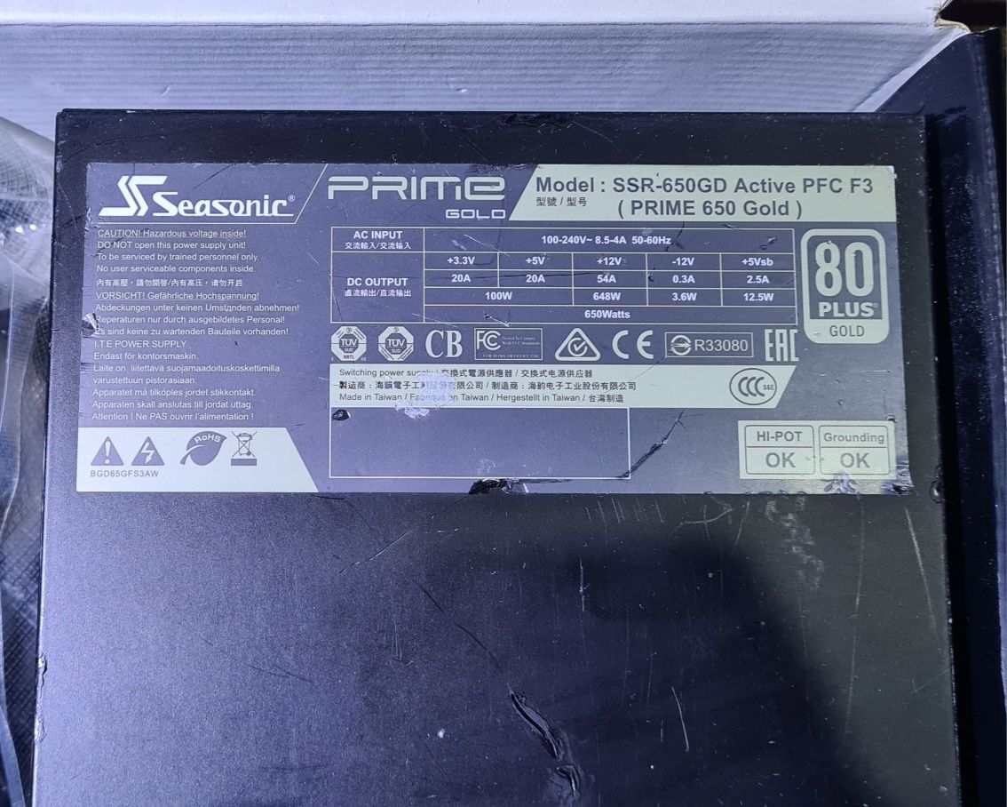 SeaSonic Prime 650W Gold