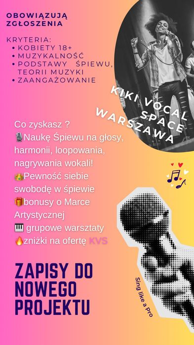 Lekcje śpiewu/emisja głosu