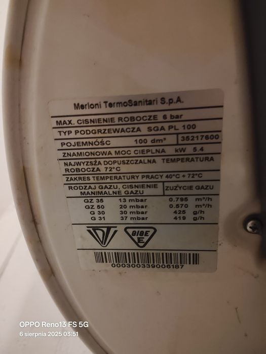 Zawór gazowy EUROSIT 630 SGA wraz z palnikiem