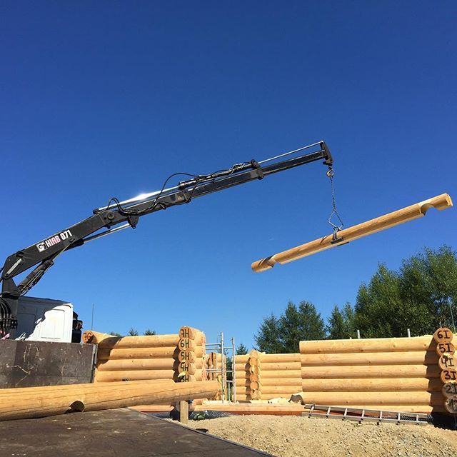 BALE DREWNIANE NA DOM - bale toczone okrągłe 180 mm