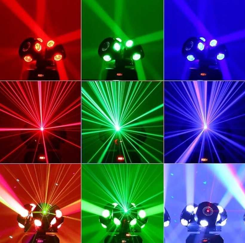 Światło sceniczne 3 głowice  180W RGB DMX512  NR.857