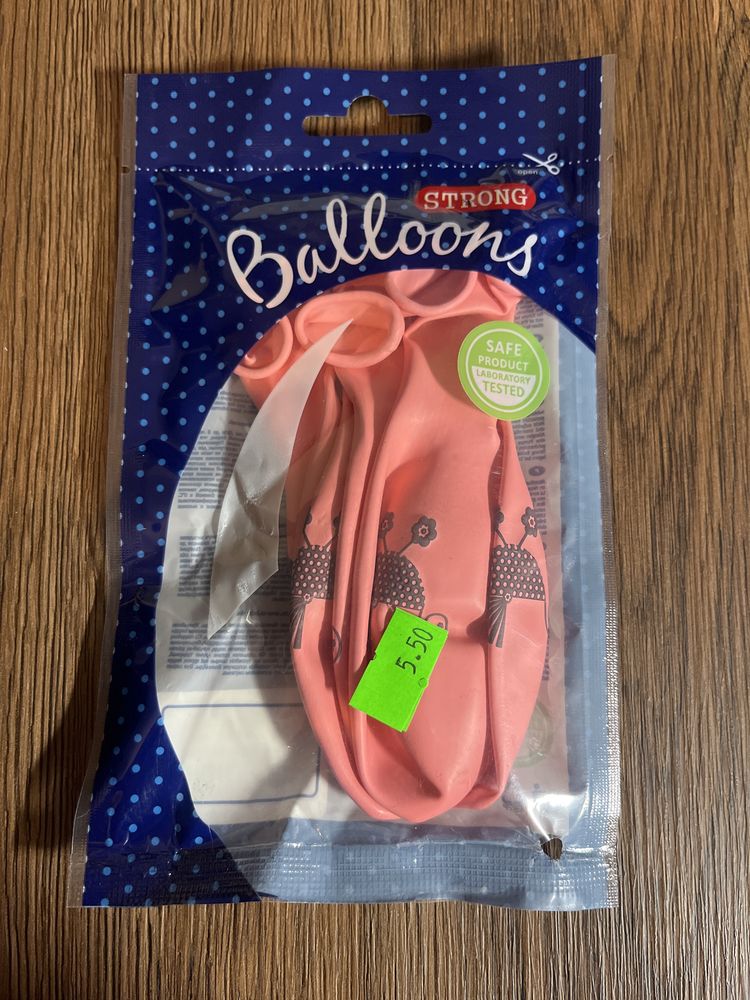 Balony 30 cm ,,Nasza Mała Dziewczynka'', Pink 6 szt.