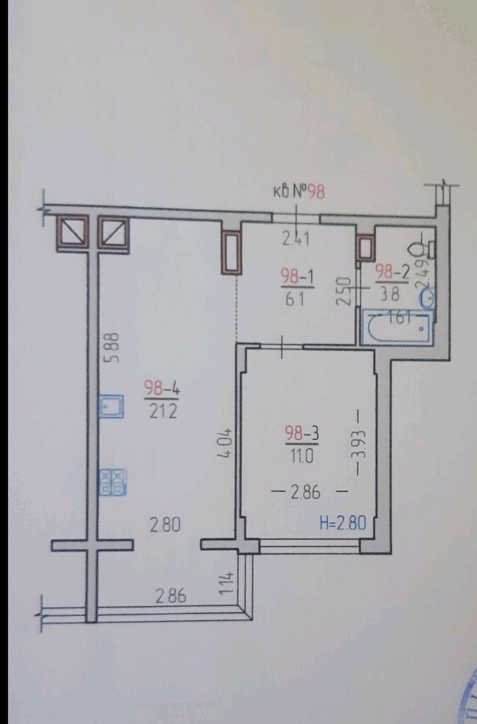 Продам 1 кімнатну квартиру (Євродвушку)