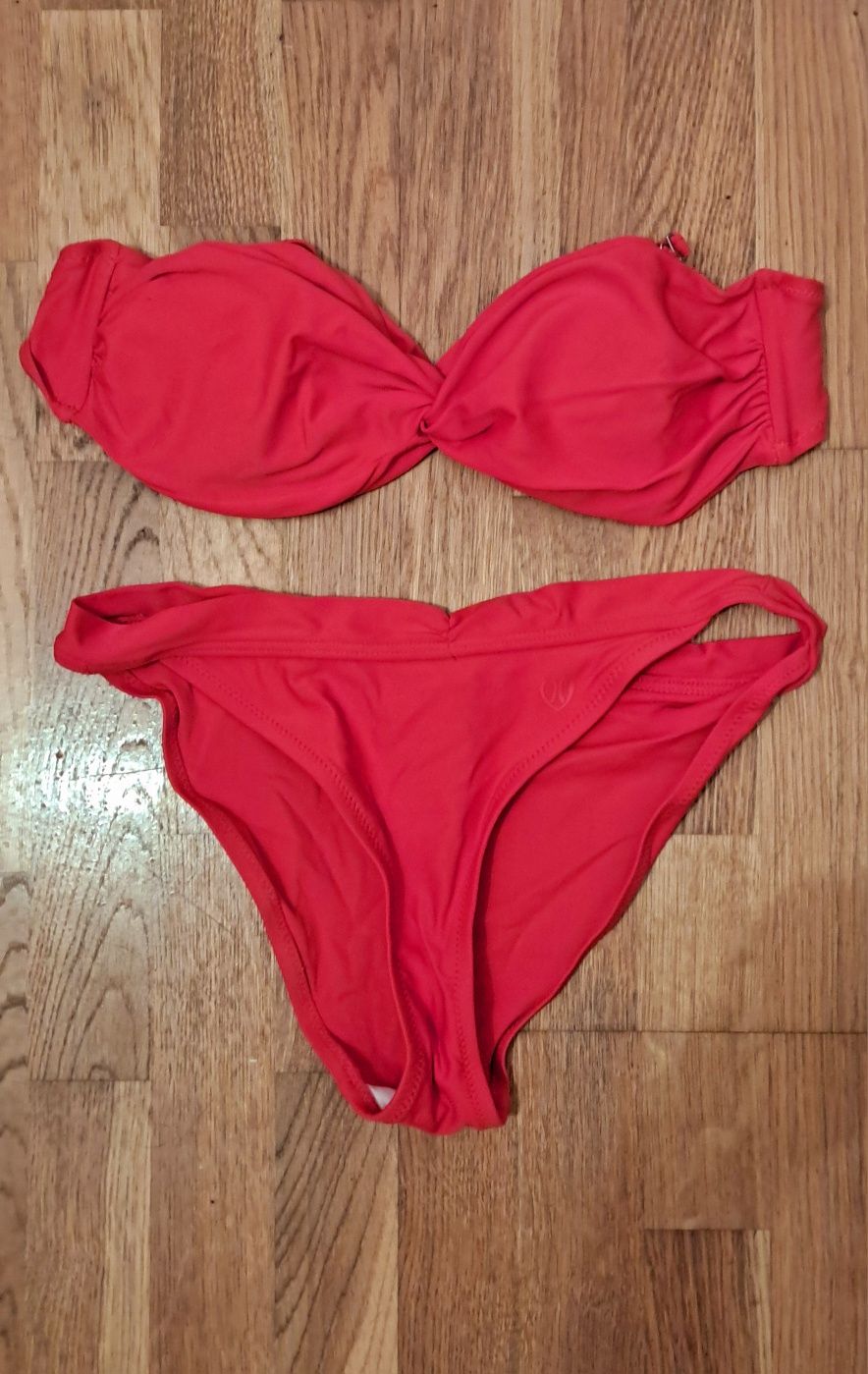 Czerwone bikini strój kąpielowy S